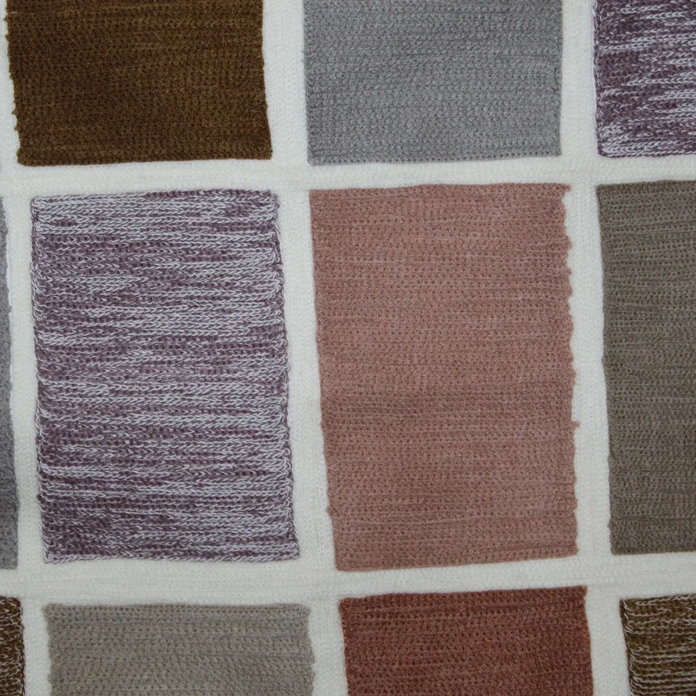 West Elm Texture Pillow Cover. 12 Square Pattern Design. Sz. 20